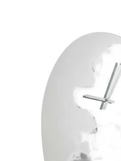 Domeniconi Drop Mirrored Wall Clock In Multi