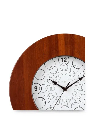 Domeniconi Mogan Circle-pattern Wall Clock In Blue
