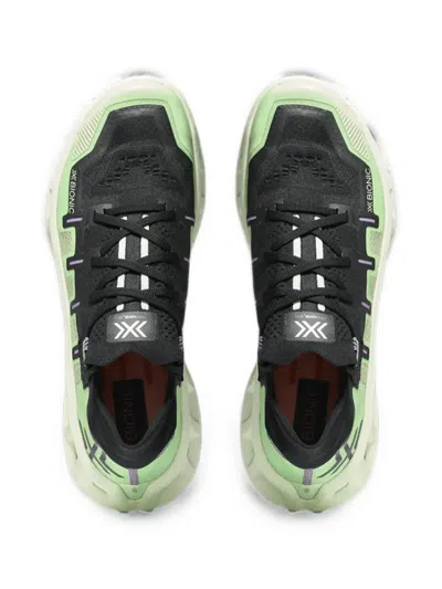 X-bionic High-performance White And Black Sneakers With Speedframe Pro Construction In Multi