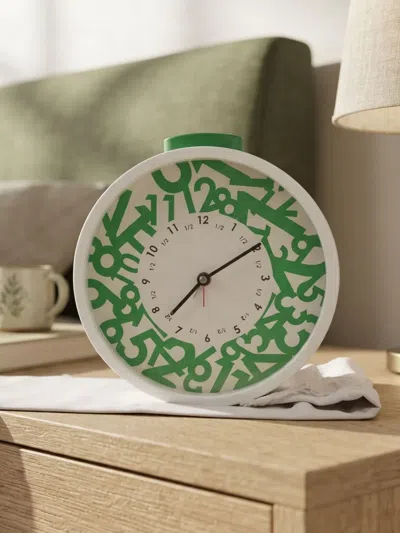 Domeniconi Circular-shape Table Clock In Multi