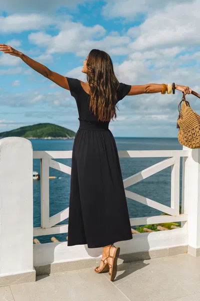 Cupshe Boundless Black Maxi Dress In Black