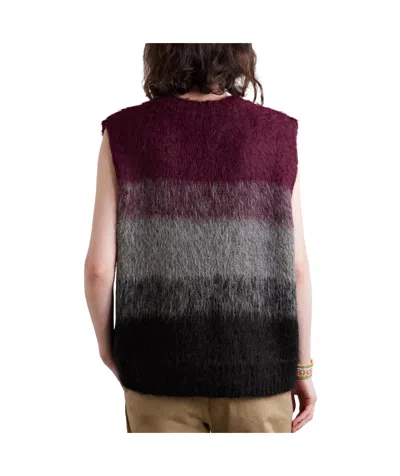 The Elder Statesman Gradient Brushed Alpaca Blend Vest In Multi