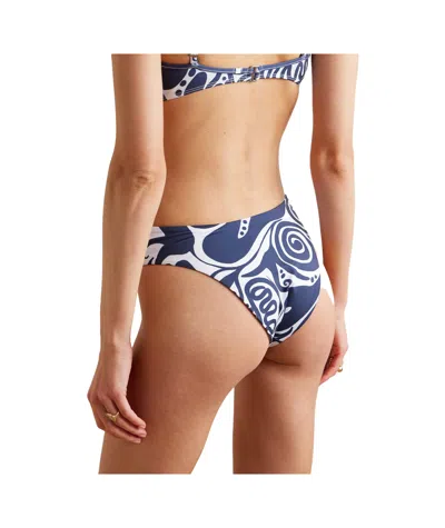 Mara Hoffman Printed Bikini Briefs In Blue