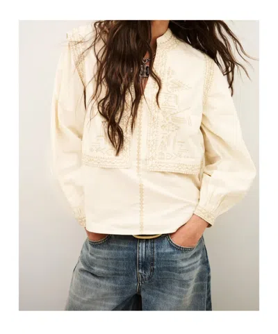 Bash Embroidered Shirt In Neutral