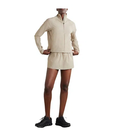 On Embellished Recycled-shell Jacket In Neutral