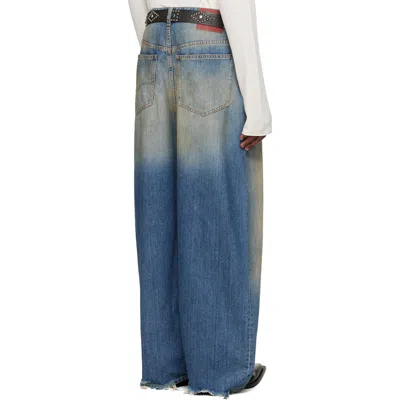 424 Big Daddy Wide-leg Distressed Jeans In Blue