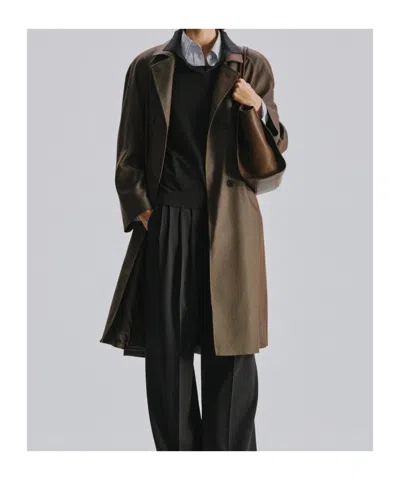 The Row Emma Coat In Brown
