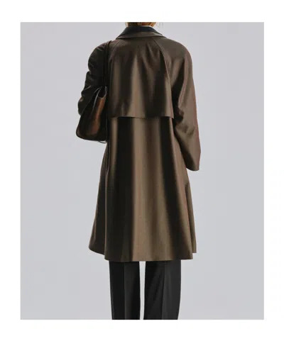 The Row Emma Coat In Brown