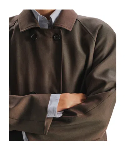 The Row Emma Coat In Brown
