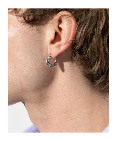 Jil Sander Creole Mit Gedrehtem Design In Metallic