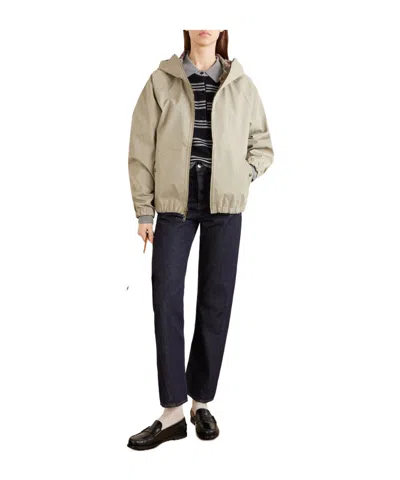 Aimé Leon Dore Hooded Reversible Checked Shell Jacket In Neutral