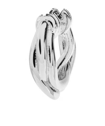 Jil Sander Creole Mit Gedrehtem Design In Metallic