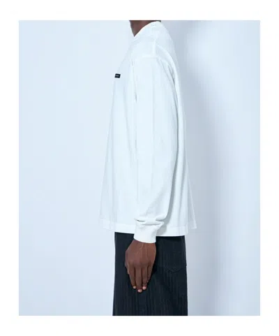 Prada Long-sleeved Cotton T-shirt In White