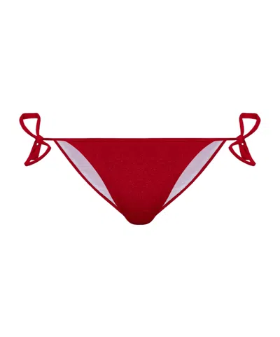Dsquared2 Side-tie Bikini Bottoms In Red