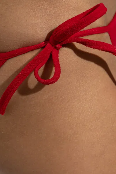 Dsquared2 Side-tie Bikini Bottoms In Red