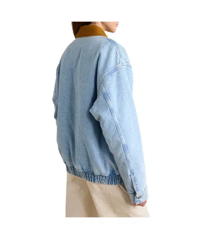 Mother Super Sizer Jacket In Deep Fried In Brown