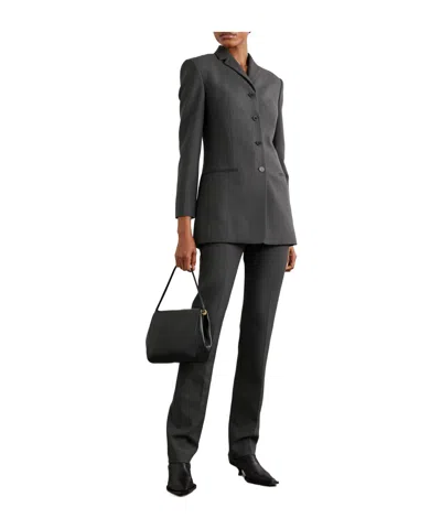 Calvin Klein Tailored Wool Pants In Black