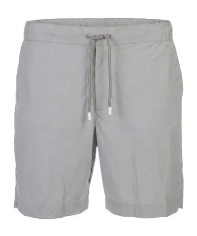Fedeli Drawstring Swim Trunks In Gray