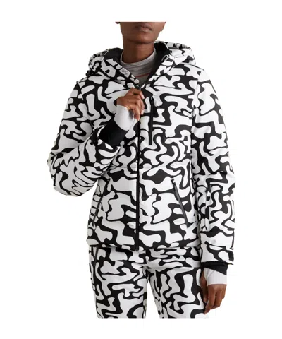 Aztech Mountain Hooded Printed Down Ski Jacket In Multi