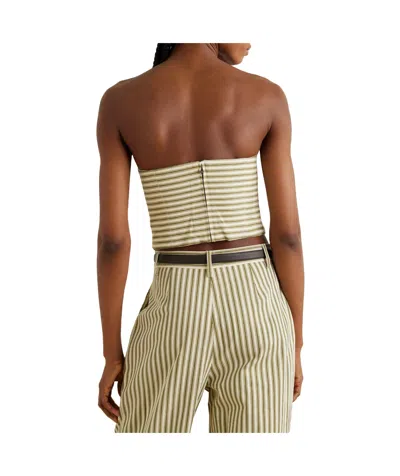 Mara Hoffman Striped Corset-style Top In Multi