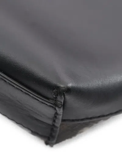Pre-owned Fendi 2000s Zucca Shoulder Bag In Black