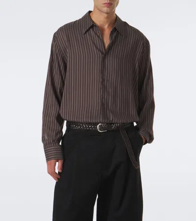 Studio Nicholson View Striped Shirt In Multi
