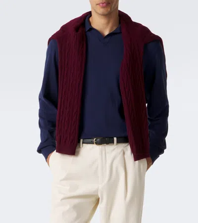 Rubinacci Cotton Polo Sweater In Multi