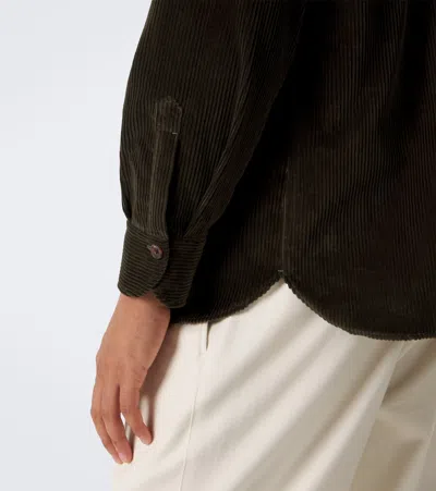 Rubinacci Cotton Corduroy Overshirt In Multi