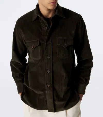 Rubinacci Cotton Corduroy Overshirt In Multi