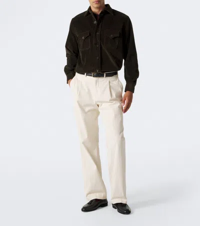 Rubinacci Cotton Corduroy Overshirt In Multi