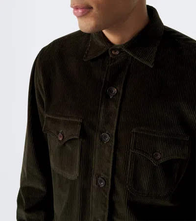 Rubinacci Cotton Corduroy Overshirt In Multi