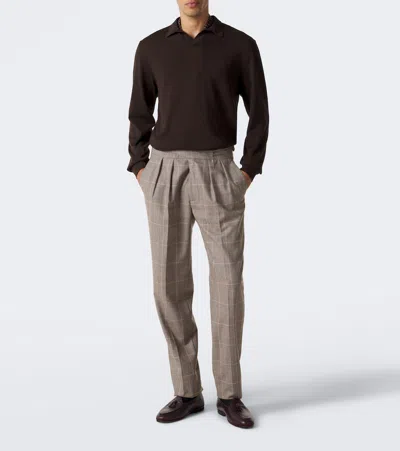 Rubinacci Cotton Polo Sweater In Multi