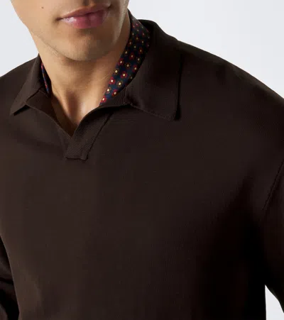 Rubinacci Cotton Polo Sweater In Multi