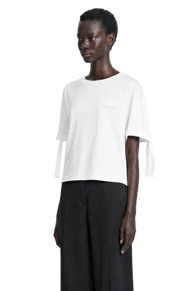 Givenchy Gathered Cotton T-shirt In White