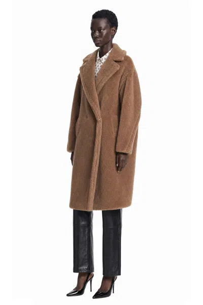 Max Mara Teddy Bear Coat In White