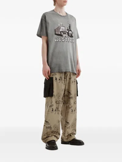 Westfall Graphic-print T-shirt In Gray