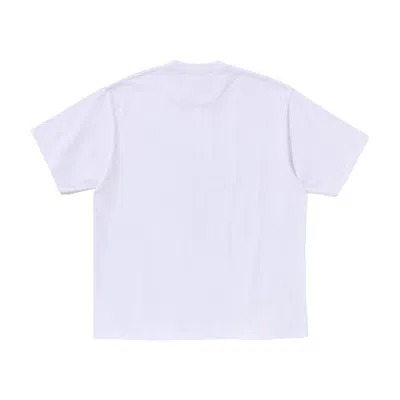 A Bathing Ape Vacation Pattern Ape Head T-shirt In White