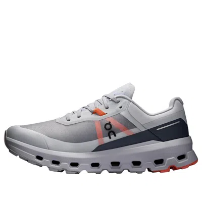 On Mesh Upper Low Top Rubber Outsole Sneakers In Gray