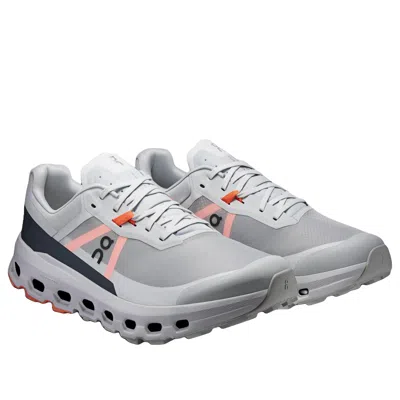 On Mesh Upper Low Top Rubber Outsole Sneakers In Gray