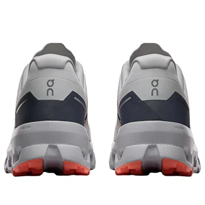 On Mesh Upper Low Top Rubber Outsole Sneakers In Gray