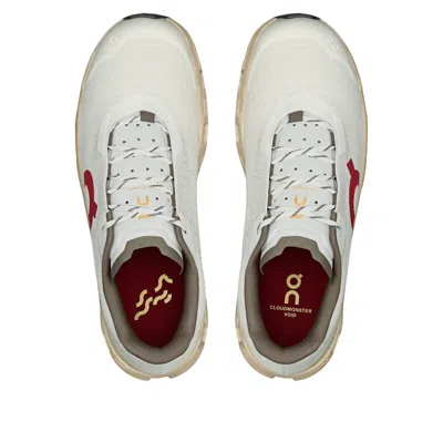 On Mens Ivory Sand Cloudmster Void Mesh Trainers In White