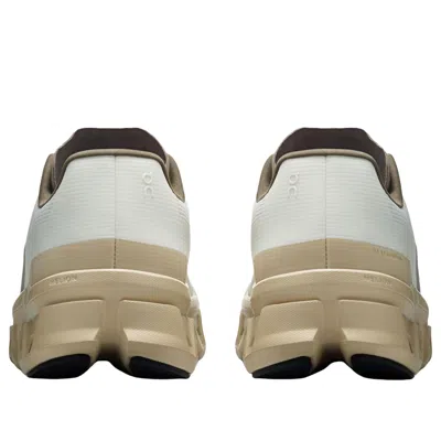 On Mens Ivory Sand Cloudmster Void Mesh Trainers In White