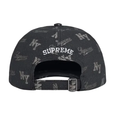 Supreme Monogram 6-panel Cap In Blue