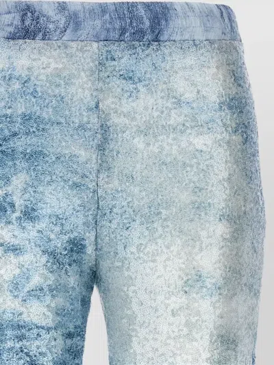 Le Twins Robi Textured Cargo Pants Elastic Waistband In Multi