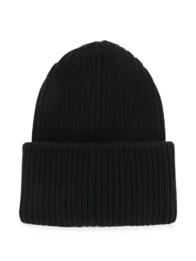 Dsquared2 Embroidered Patch Beanie Hat In Black