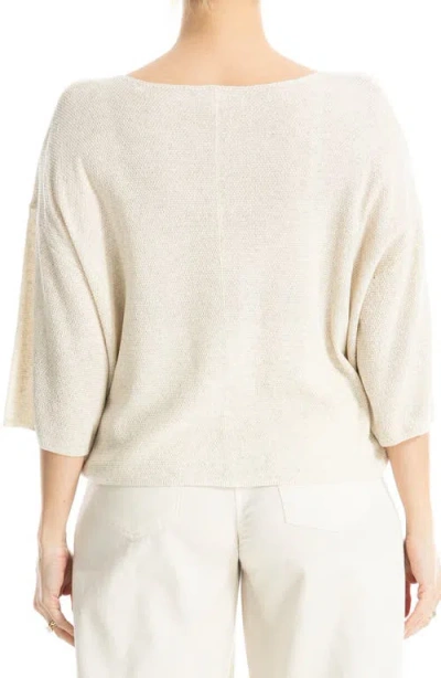 Max Studio Textured Dolman Sleeve Sweater In Neutral