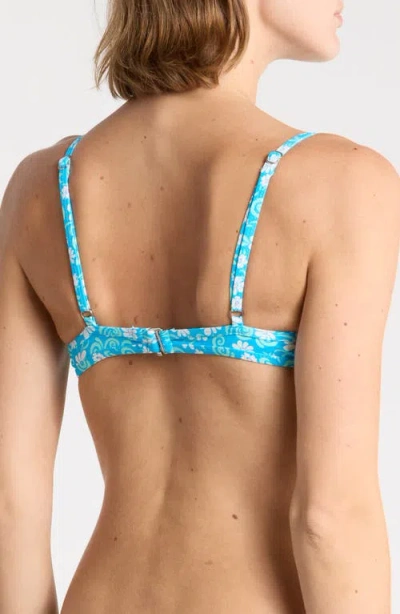Dippin Daisys West Coast Underwire Bikini Top In Blue
