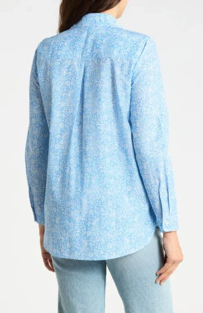 J.mclaughlin Jmclaughlin Britt Button Front Shirt In Blue
