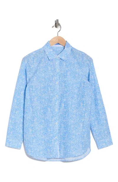 J.mclaughlin Jmclaughlin Britt Button Front Shirt In Blue