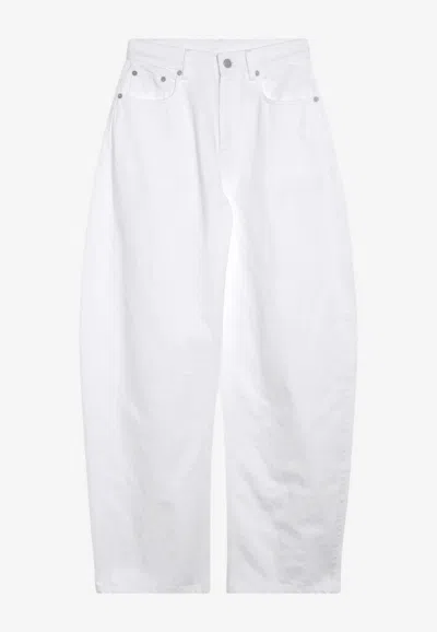 Alaïa Alaia White Rodeo Denim Trousers In White